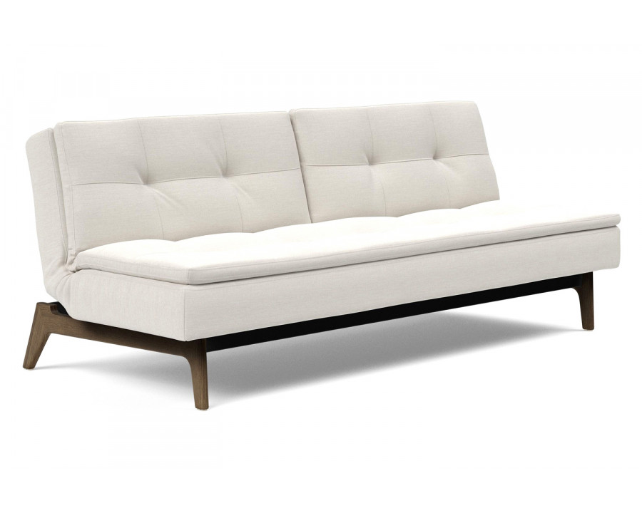 Innovation Living Dublexo Eik Sofa Bed Smoked Oak - 574 Vivus Dusty Off White