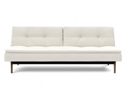 Innovation Living Dublexo Eik Sofa Bed Smoked Oak - 574 Vivus Dusty Off White