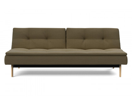 Innovation Living Dublexo Eik Sofa Bed Oak - 575 Vivus Dusty Olive