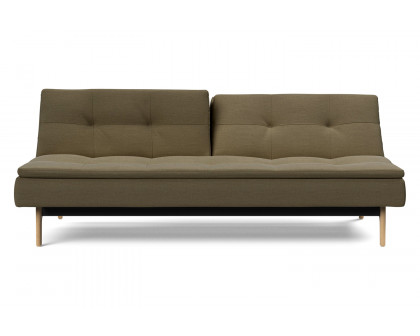 Innovation Living Dublexo Eik Sofa Bed Oak - 575 Vivus Dusty Olive