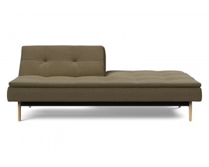 Innovation Living Dublexo Eik Sofa Bed Oak - 575 Vivus Dusty Olive