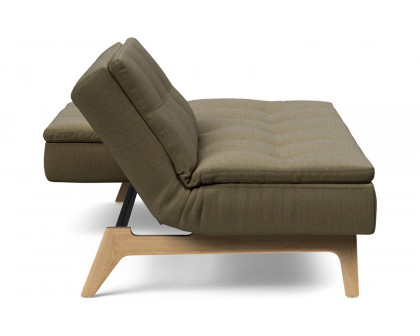 Innovation Living Dublexo Eik Sofa Bed Oak - 575 Vivus Dusty Olive