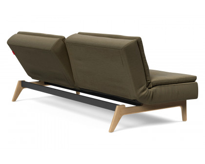 Innovation Living Dublexo Eik Sofa Bed Oak - 575 Vivus Dusty Olive