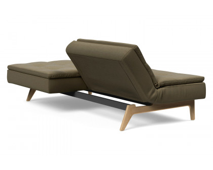 Innovation Living Dublexo Eik Sofa Bed Oak - 575 Vivus Dusty Olive