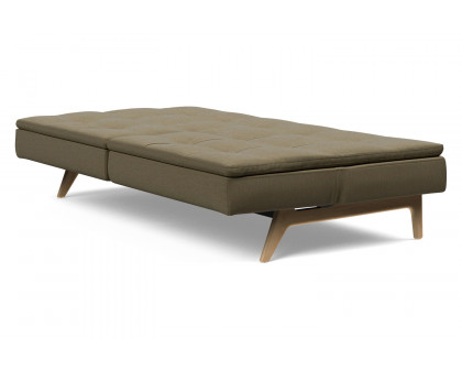 Innovation Living Dublexo Eik Sofa Bed Oak - 575 Vivus Dusty Olive