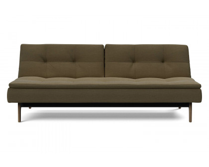 Innovation Living Dublexo Eik Sofa Bed Smoked Oak - 575 Vivus Dusty Olive