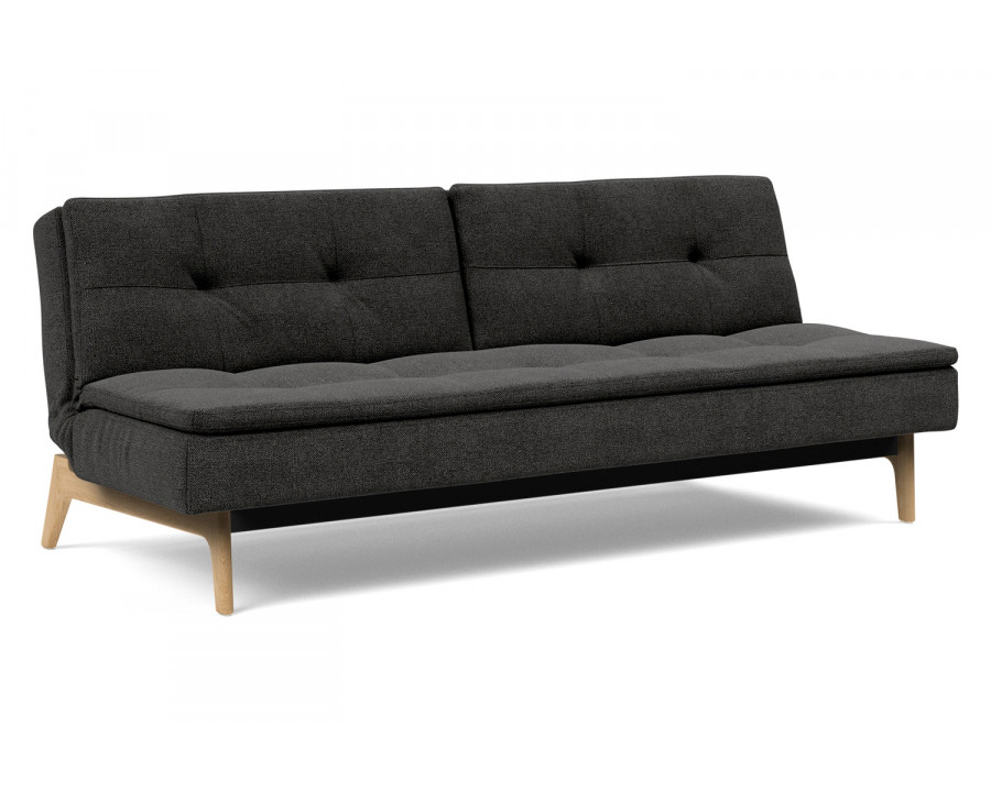 Innovation Living Dublexo Eik Sofa Bed Oak - 577 Kenya Dark Gray