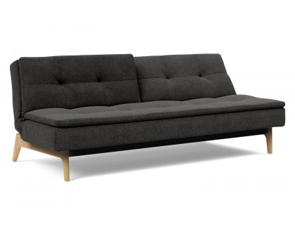 Innovation Living Dublexo Eik Sofa Bed Oak - 577 Kenya Dark Gray