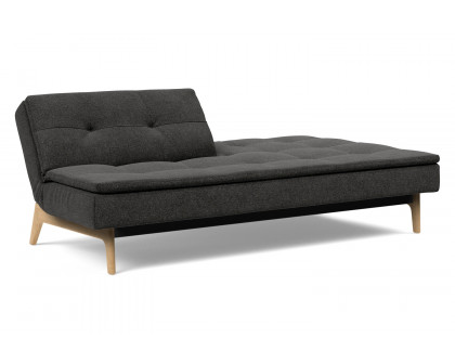 Innovation Living Dublexo Eik Sofa Bed Oak - 577 Kenya Dark Gray