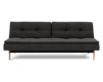 Innovation Living Dublexo Eik Sofa Bed Oak - 577 Kenya Dark Gray