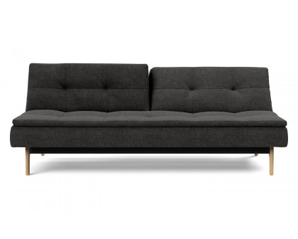 Innovation Living Dublexo Eik Sofa Bed Oak - 577 Kenya Dark Gray