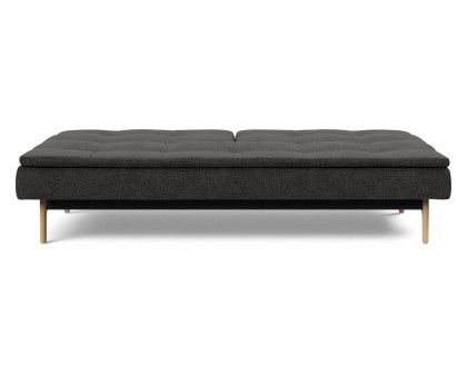 Innovation Living Dublexo Eik Sofa Bed Oak - 577 Kenya Dark Gray