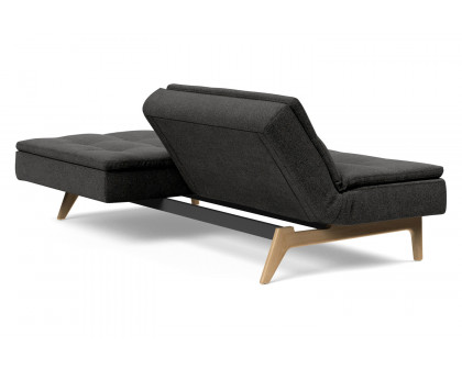 Innovation Living Dublexo Eik Sofa Bed Oak - 577 Kenya Dark Gray