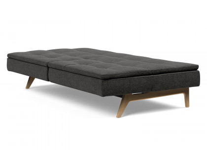 Innovation Living Dublexo Eik Sofa Bed Oak - 577 Kenya Dark Gray