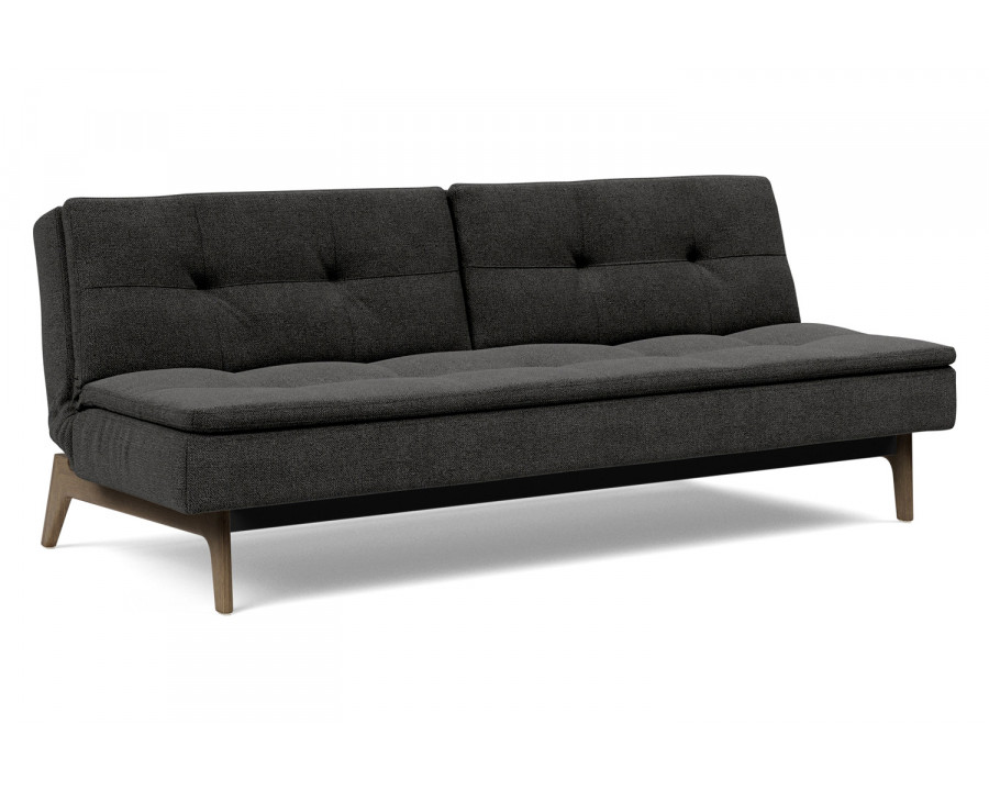 Innovation Living Dublexo Eik Sofa Bed Smoked Oak - 577 Kenya Dark Gray