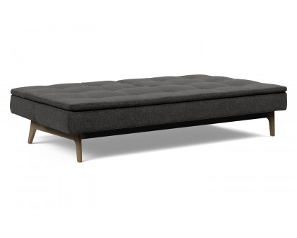 Innovation Living Dublexo Eik Sofa Bed Smoked Oak - 577 Kenya Dark Gray