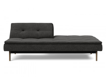 Innovation Living Dublexo Eik Sofa Bed Smoked Oak - 577 Kenya Dark Gray