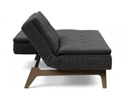 Innovation Living Dublexo Eik Sofa Bed Smoked Oak - 577 Kenya Dark Gray