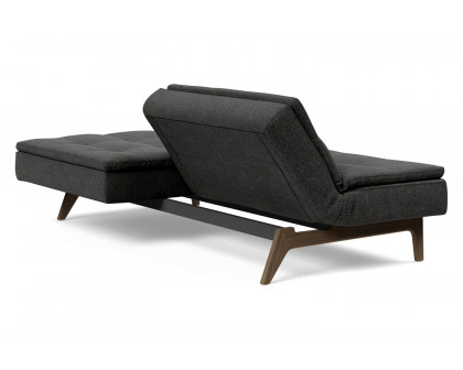 Innovation Living Dublexo Eik Sofa Bed Smoked Oak - 577 Kenya Dark Gray