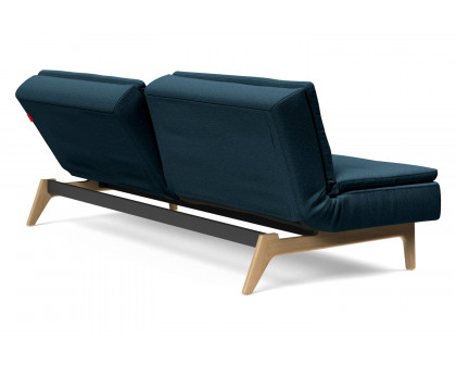 Innovation Living Dublexo Eik Sofa Bed Oak - 580 Argus Navy Blue