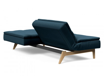 Innovation Living Dublexo Eik Sofa Bed Oak - 580 Argus Navy Blue