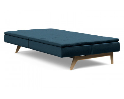 Innovation Living Dublexo Eik Sofa Bed Oak - 580 Argus Navy Blue