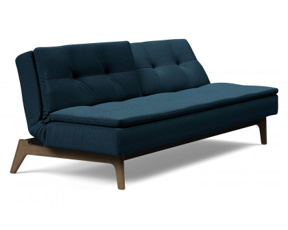 Innovation Living Dublexo Eik Sofa Bed Smoked Oak - 580 Argus Navy Blue