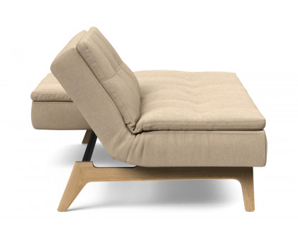 Innovation Living Dublexo Eik Sofa Bed Oak - 587 Phobos Mocha