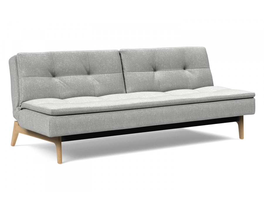 Innovation Living Dublexo Eik Sofa Bed Oak - 590 Micro Check Gray