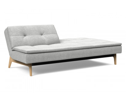 Innovation Living Dublexo Eik Sofa Bed Oak - 590 Micro Check Gray