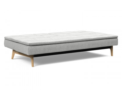 Innovation Living Dublexo Eik Sofa Bed Oak - 590 Micro Check Gray