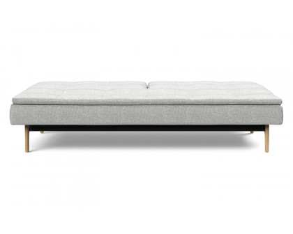 Innovation Living Dublexo Eik Sofa Bed Oak - 590 Micro Check Gray