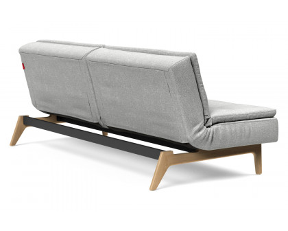 Innovation Living Dublexo Eik Sofa Bed Oak - 590 Micro Check Gray