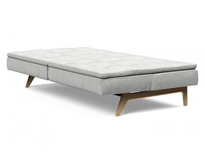 Innovation Living Dublexo Eik Sofa Bed Oak - 590 Micro Check Gray