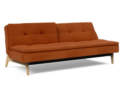 Innovation Living Dublexo Eik Sofa Bed Oak - 595 Corduroy Burnt Orange