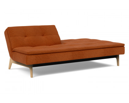 Innovation Living Dublexo Eik Sofa Bed Oak - 595 Corduroy Burnt Orange