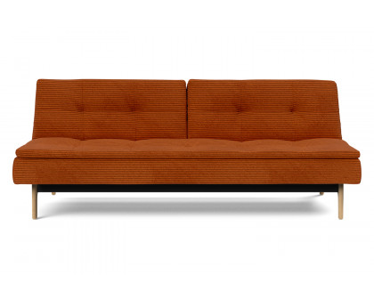 Innovation Living Dublexo Eik Sofa Bed Oak - 595 Corduroy Burnt Orange