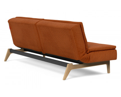 Innovation Living Dublexo Eik Sofa Bed Oak - 595 Corduroy Burnt Orange