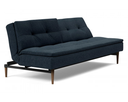 Innovation Living Dublexo Styletto Sofa Bed Dark Wood - 515 Nist Blue