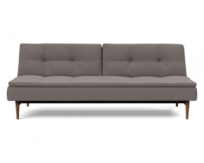 Innovation Living Dublexo Styletto Sofa Bed Dark Wood - 521 Mixed Dance Gray