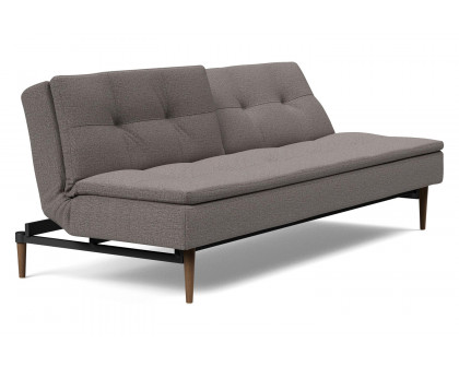 Innovation Living Dublexo Styletto Sofa Bed Dark Wood - 521 Mixed Dance Gray