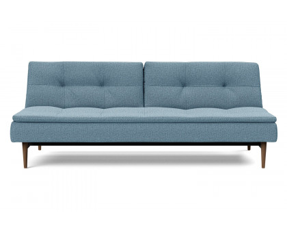 Innovation Living Dublexo Styletto Sofa Bed Dark Wood - 525 Mixed Dance Light Blue