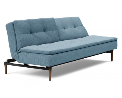 Innovation Living Dublexo Styletto Sofa Bed Dark Wood - 525 Mixed Dance Light Blue