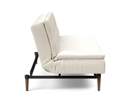 Innovation Living Dublexo Styletto Sofa Bed Dark Wood - 531 Bouclé Off White