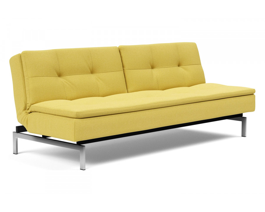 Innovation Living Dublexo Stainless Steel Sofa Bed - 554 Soft Mustard Flower