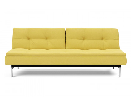 Innovation Living Dublexo Stainless Steel Sofa Bed - 554 Soft Mustard Flower