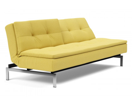 Innovation Living Dublexo Stainless Steel Sofa Bed - 554 Soft Mustard Flower