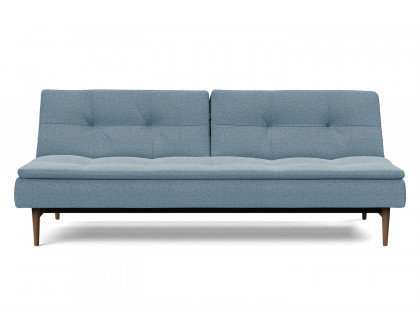 Innovation Living Dublexo Styletto Sofa Bed Dark Wood - 558 Soft Indigo