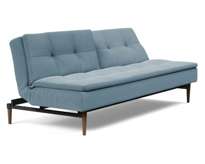 Innovation Living Dublexo Styletto Sofa Bed Dark Wood - 558 Soft Indigo