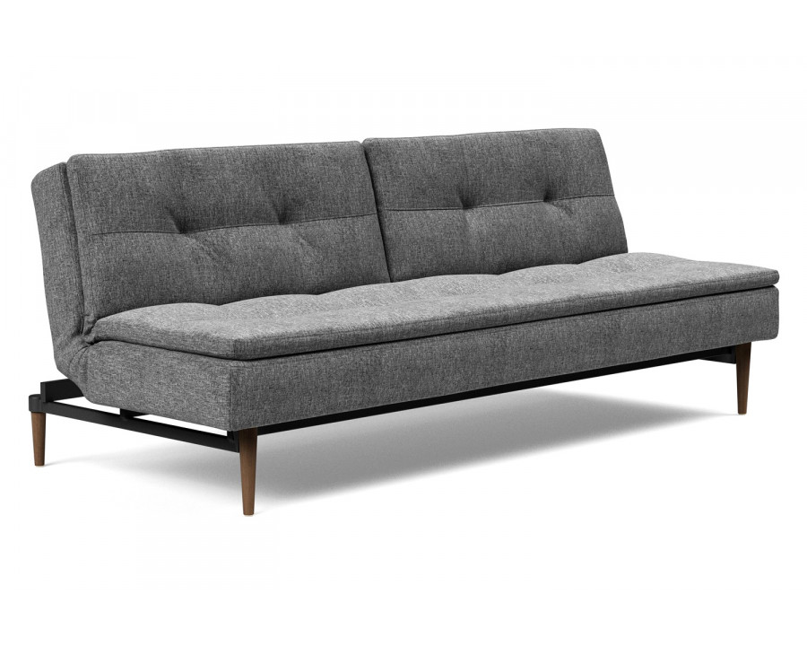 Innovation Living Dublexo Styletto Sofa Bed Dark Wood - 563 Twist Charcoal